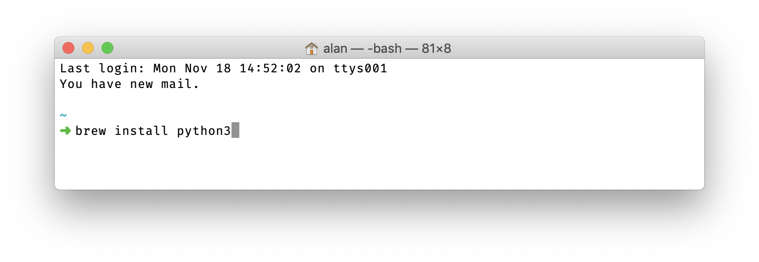 how to run python program on mac